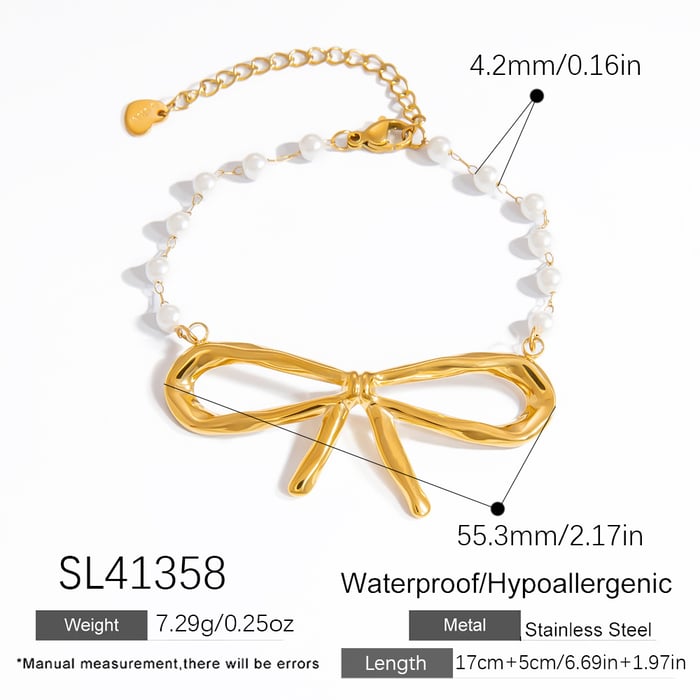 Simple Series Sweet Geometric Imitation Pearl  Women's Pendant Necklaces h5Picture2