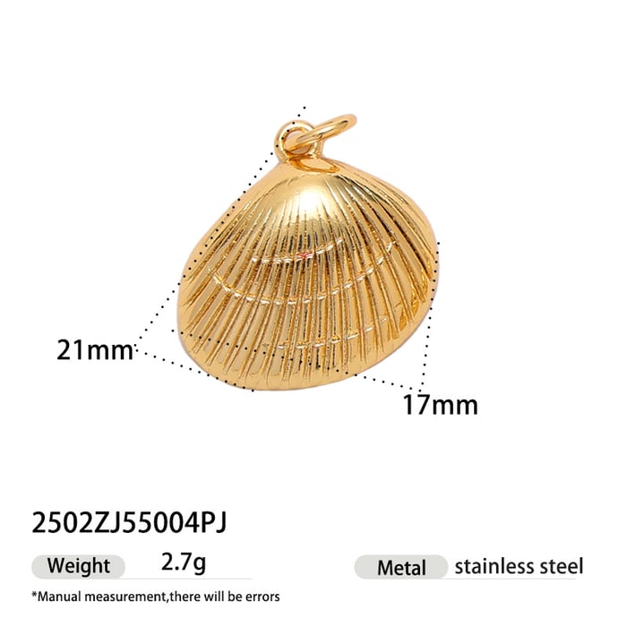 1 Piece Oceanic Stainless Steel Gold Color Pendant h5Picture3