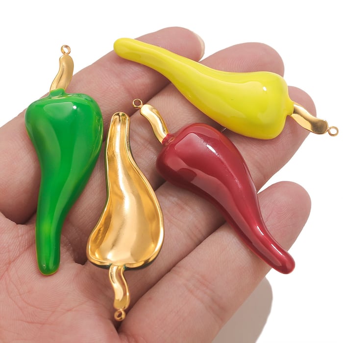 1 Piece DIY Pepper Stainless Steel Women's Pendants h5Picture4
