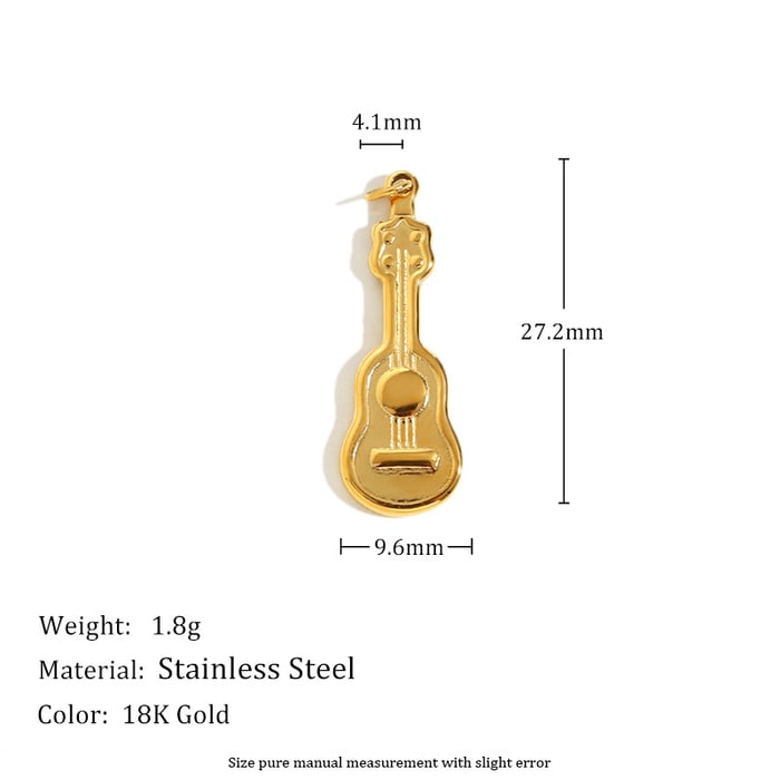 Simple Series Daily Solid Color Stainless Steel Women's Pendants h5Picture5