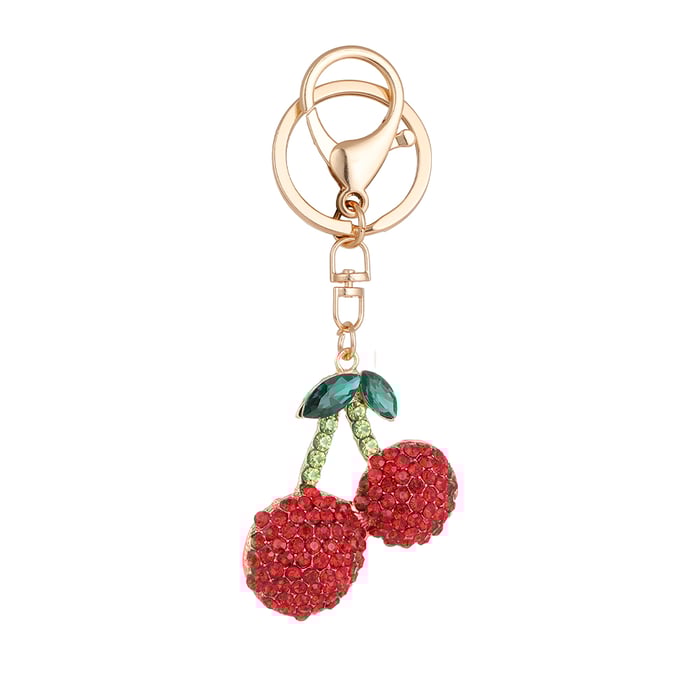 1 Piece Cherry Alloy Keychain