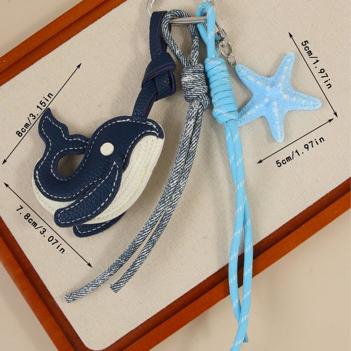 Light Luxury and Cute Little Whale PU Bag Pendant h5Picture4