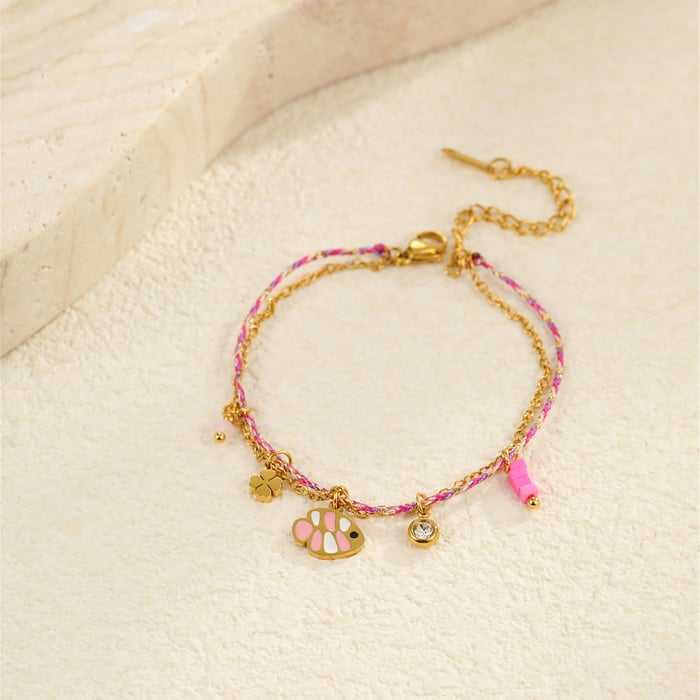 Simple Vacation Animal Stainless Steel Women's Charm Bracelets h5Picture3