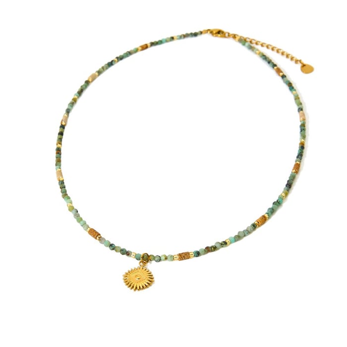 1 Piece Natural Stones Beaded Necklace h5Picture5
