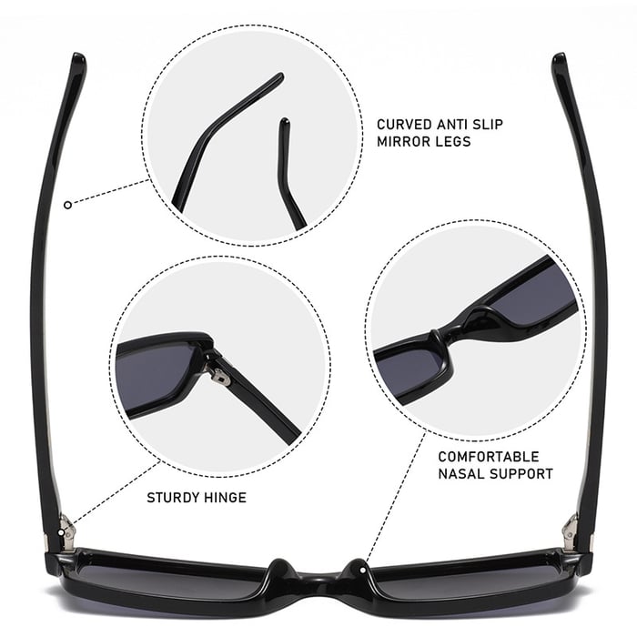 1 Pair Simple Series Casual Solid Color PC Women's Sunglasses h5Picture4