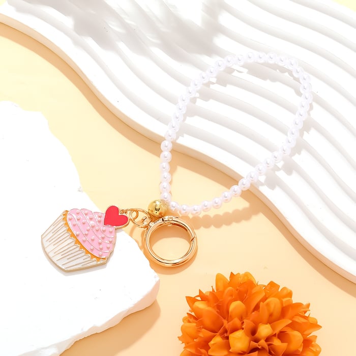 1 Piece Sweet Cake Alloy Keychain h5Picture3