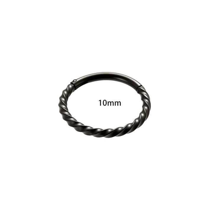 1 Piece Minimalist Circle Stainless Steel Gold Color Women's Piercings Earrings h5Picture2