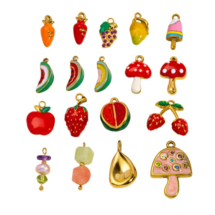 1 Pair Simple Series Cute Plant Stainless Steel Women's Pendants h5Picture5