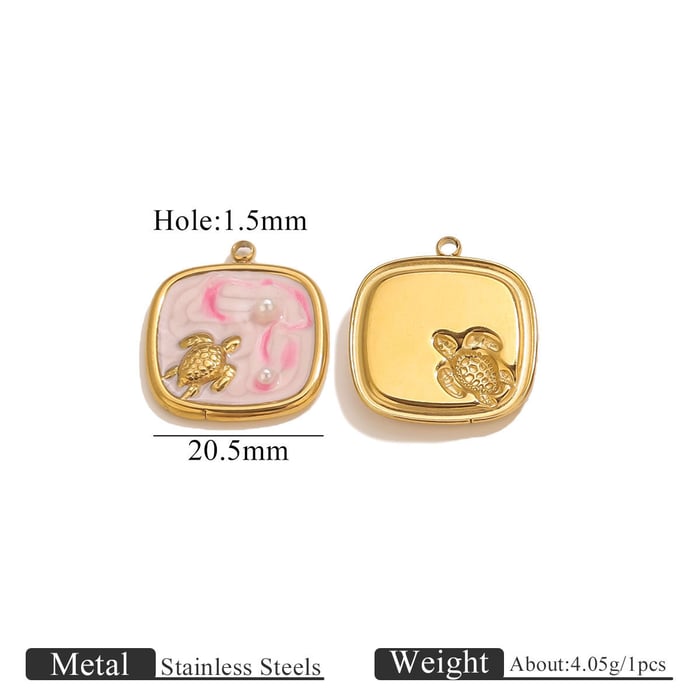 1 Piece DIY Shell Stainless Steel Women's Pendants