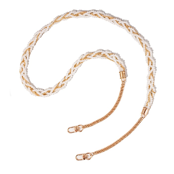 1 Piece Elegant Series Beads Aluminum Extension Chain Phone Strap 
