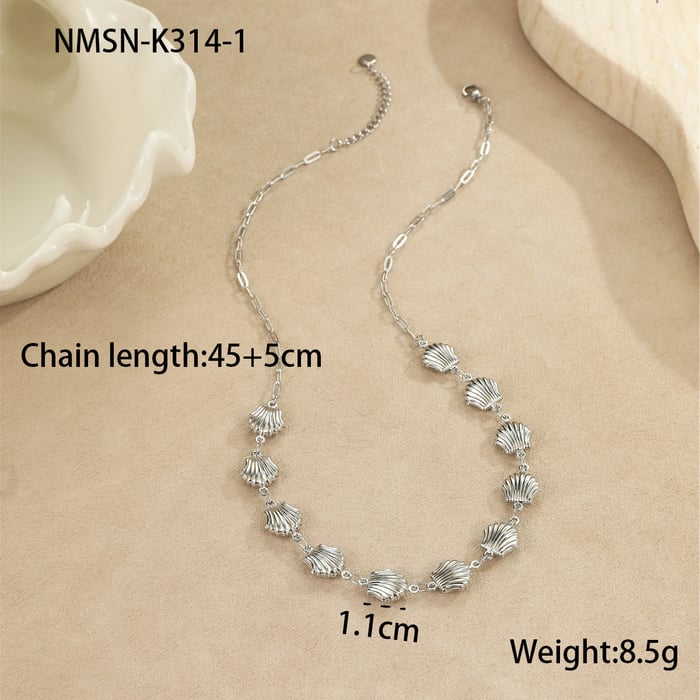 1 Pair Romantic Series Vacation Turtle Stainless Steel Women's Pendant Necklaces