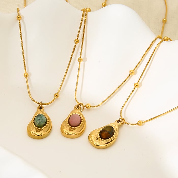 Classic Series Stainless Steel Women's Pendant Necklaces h5Picture2