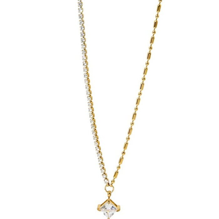 Simple Series Daily Geometric Stainless Steel  Women's Chain Necklaces h5Picture5