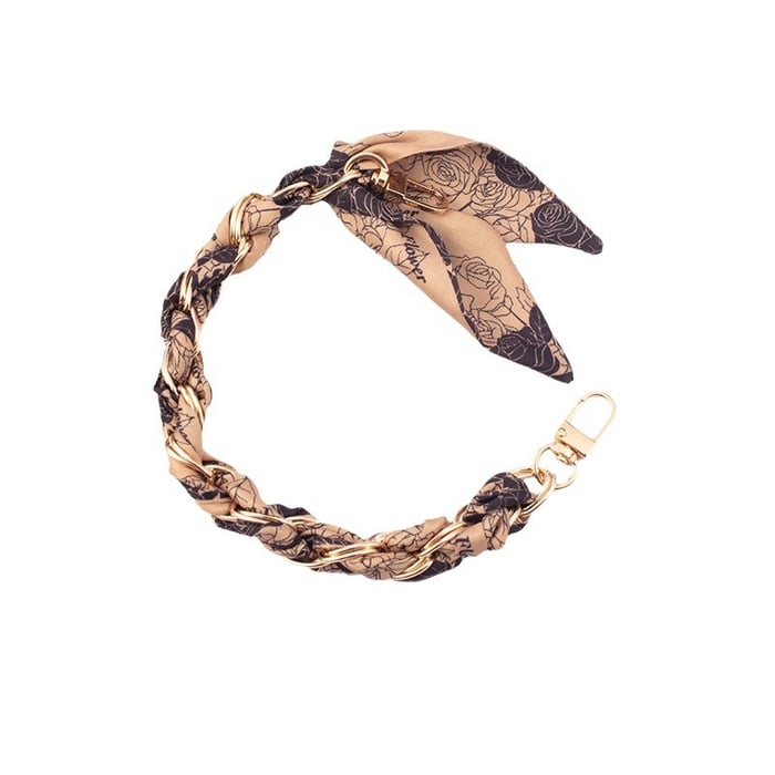 1 Piece Stylish Series Scarves Gold Color Aluminum Phone Strap h5Picture5