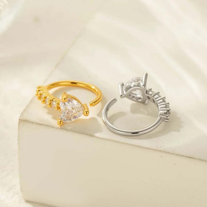 1 Piece Copper Gold Color Zircon  Nose Stud h5Picture3