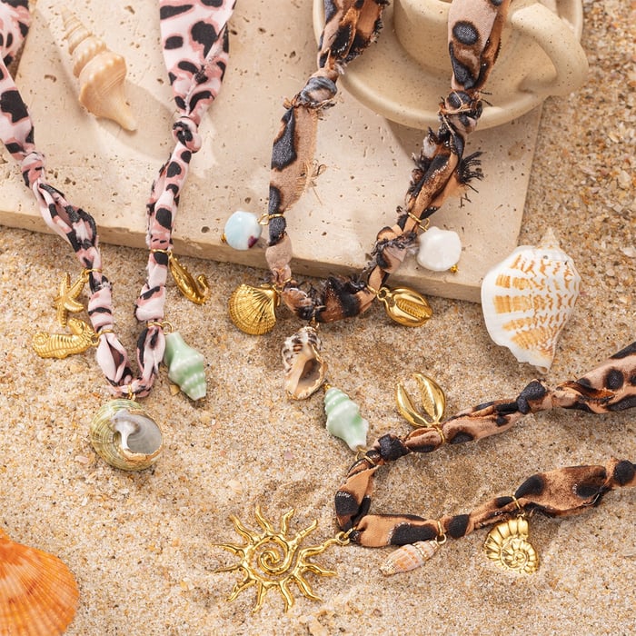 1 Piece Leopard Scarf Pendant Necklaces h5Picture5