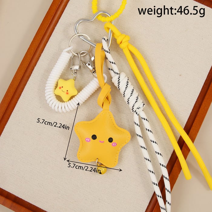 Simple Series Cute Star PU Women's Bag Charms