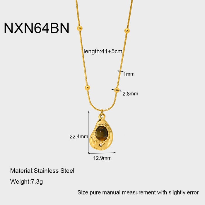 Classic Series Stainless Steel Women's Pendant Necklaces