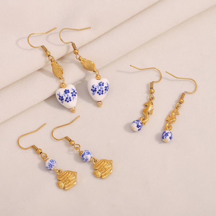 1 Pair Simple Series Daily Animal Stainless Steel Women's Earring Sets h5Picture2