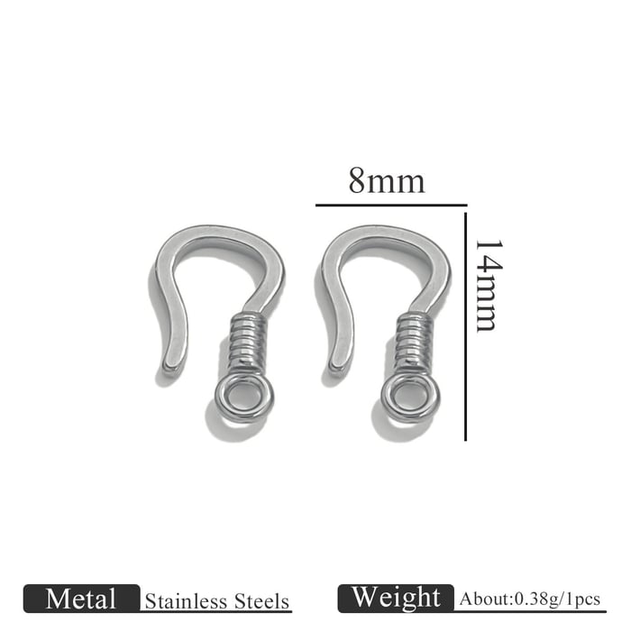 1 Piece Designable DIY Animal Stainless Steel Jewelry Closures