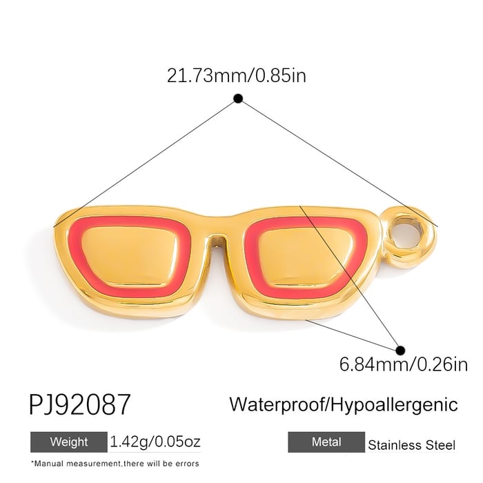 Oceanic Stainless Steel Gold Color DIY Pendants