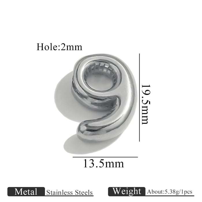 1 Piece Classic Letter Stainless Steel Women's Pendants