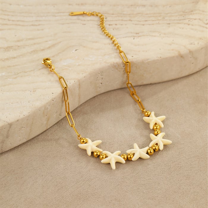 Romantic Vacation Turtle Stainless Steel Gold Color Women's Chain Necklaces h5Picture4