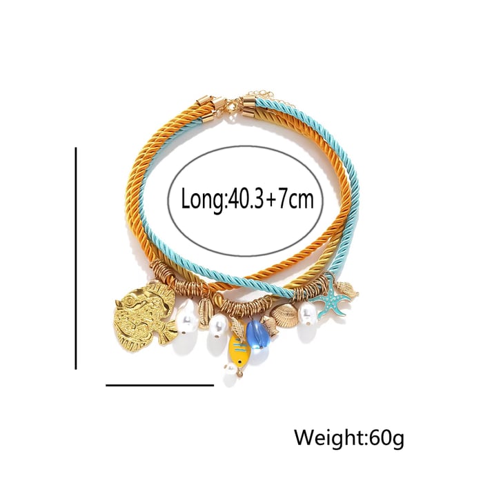 1 Set Sweet Fruit Rope Layered Necklaces