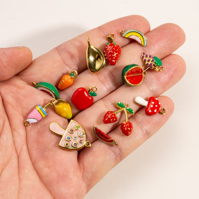 1 Pair Simple Series Cute Plant Stainless Steel Women's Pendants h5Picture3