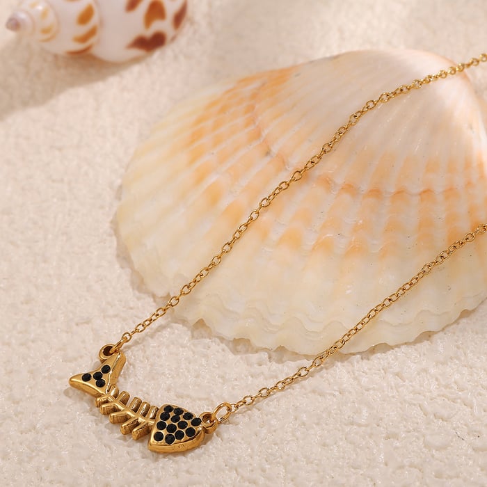 1 Piece Animal Stainless Steel Gold Color Pendant Necklace h5Picture3