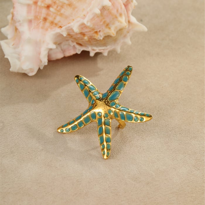 Romantic Vacation Geometric Stainless Steel Gold Color Women's Stud Earrings h5Picture4