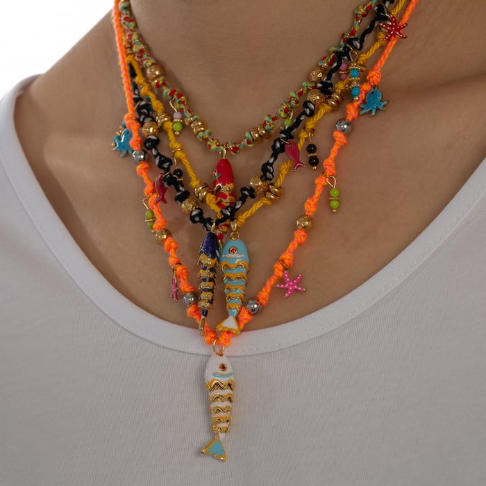 1 Piece Luxurious Series Elegant Fish Copper Women's Pendant Necklaces h5Picture3