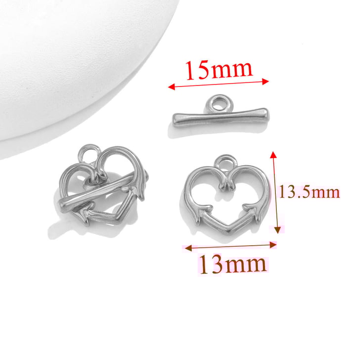 1 Piece Creative DIY OT Clip Stainless Steel Gold Color Jewelry Closures