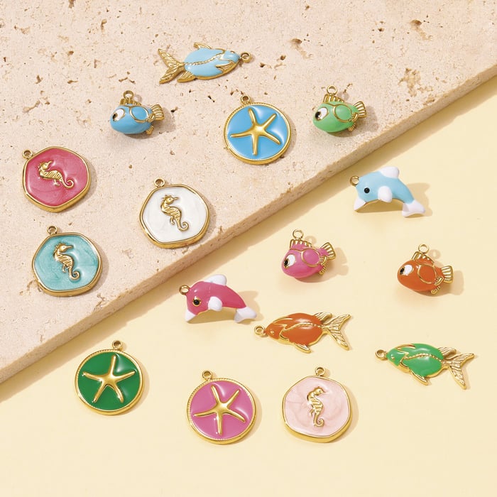 1 Piece Romantic Fish Stainless Steel Women's Pendants h5Picture3