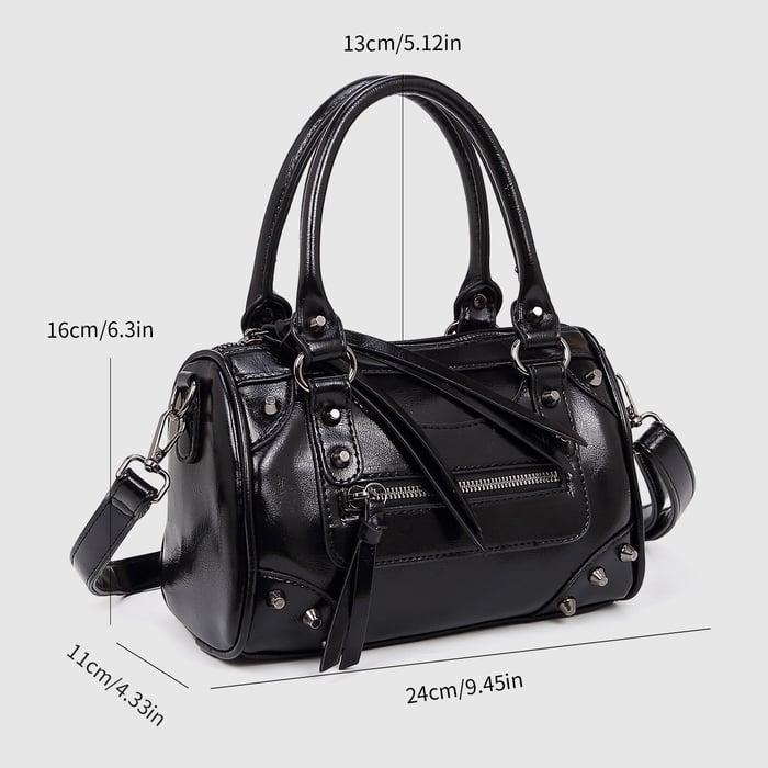 1 Stück Simple Series Lässige einfarbige PU-Damenhandtaschen