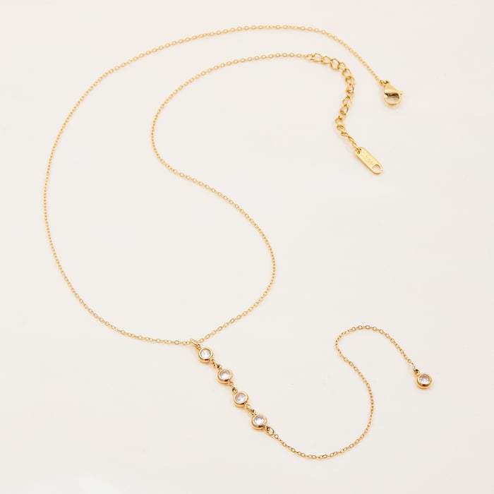 1 stuk delicate kwastjes roestvrij staal goudkleurige dames hanger kettingen h5Afbeelding6