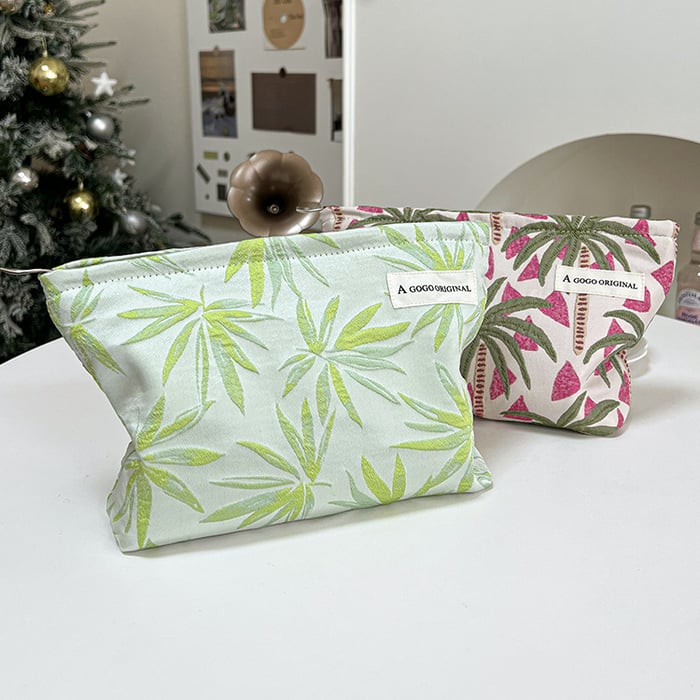 1 Piece Original Design Coconut Tree Resort Series Women's Makeup Bag h5Picture6
