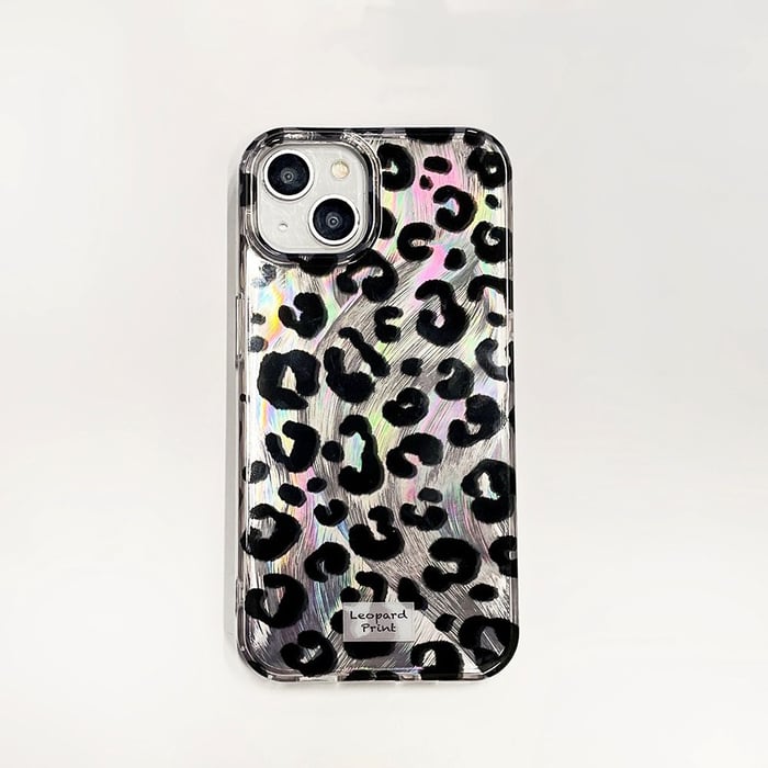 1 Pair TPU Fashionable and Versatile Leopard Print Phone Case h5Picture2
