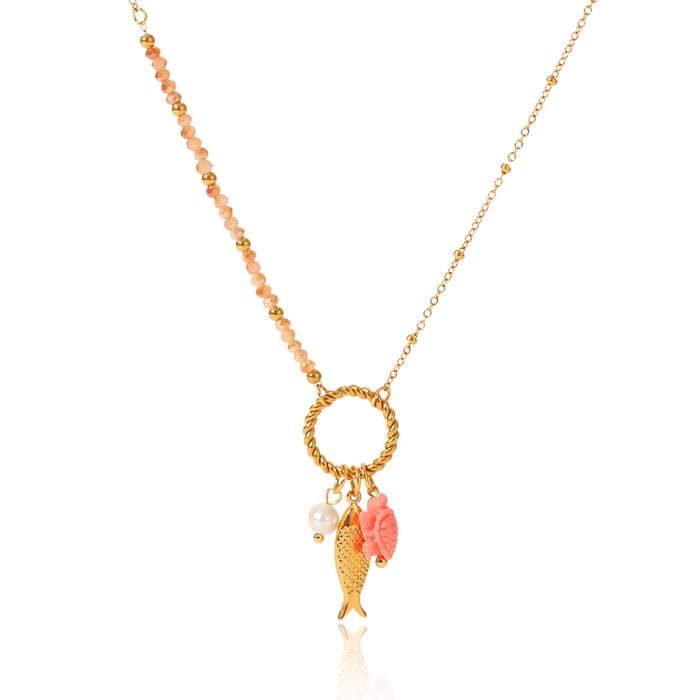 1 Pair Simple  Daily Turtle Stainless Steel  Gold Color Women's Pendant Necklaces