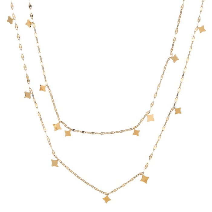 1 Piece Simple Series Simple Irregular Shape Stainless Steel  Women's Layered Necklaces Picture2