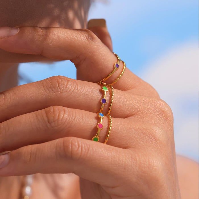 1 Piece Delicate Devil's Eye Stainless Steel Gold Color Women's Bracelets Sets h5Picture4