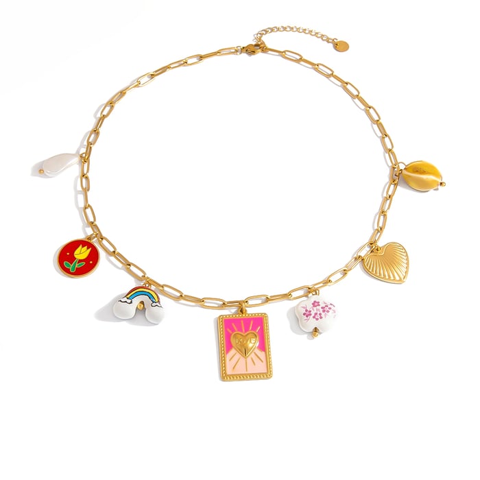 1 Piece Stainless Steel Pendant Necklaces