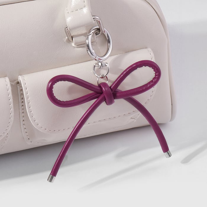 1 Piece Leopard Print Bow Knot Bag Charm h5Picture6
