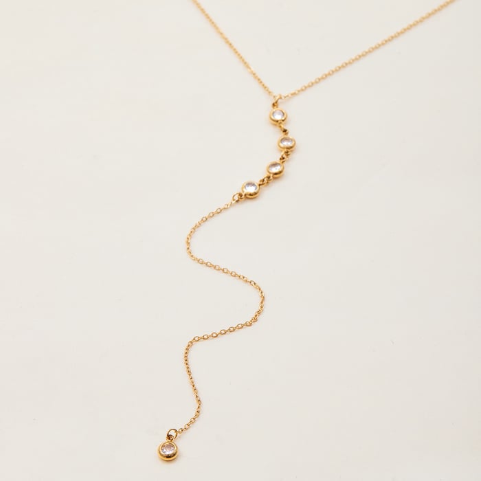 1 stuk delicate kwastjes roestvrij staal goudkleurige dames hanger kettingen h5Afbeelding7