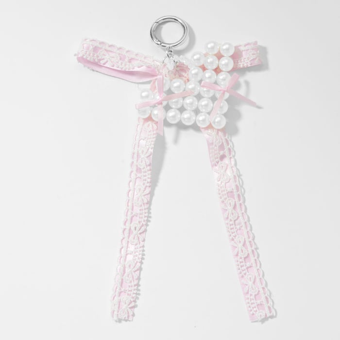 1 Piece Beaded Heart Bag Charm