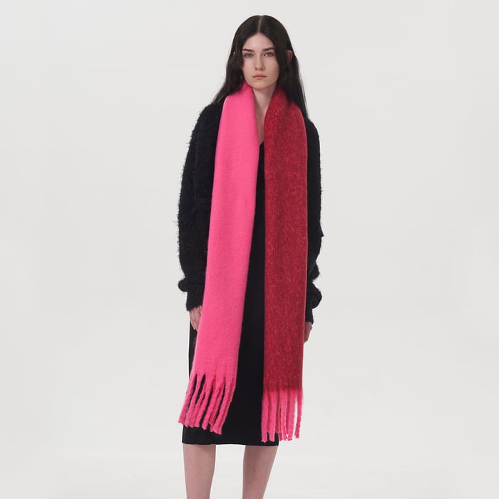 1 Piece Simple Mixed Color Polyester Women's Winter Scarves Picture4