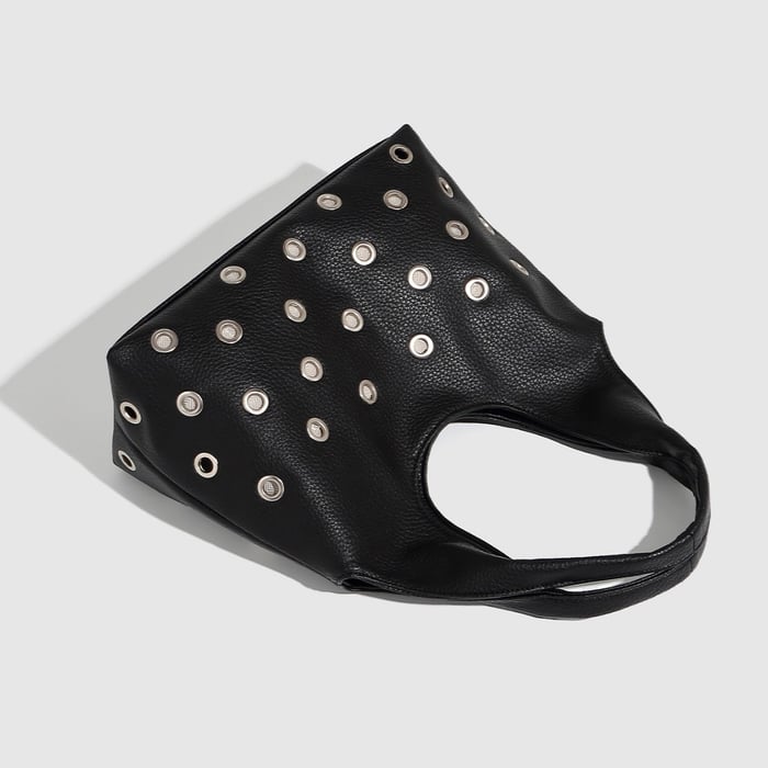 1 Stück Simple Series Punk Einfarbige PU Damen Umhängetaschen h5Bild3