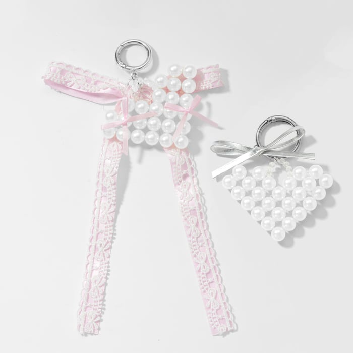 1 Piece Beaded Heart Bag Charm h5Picture3