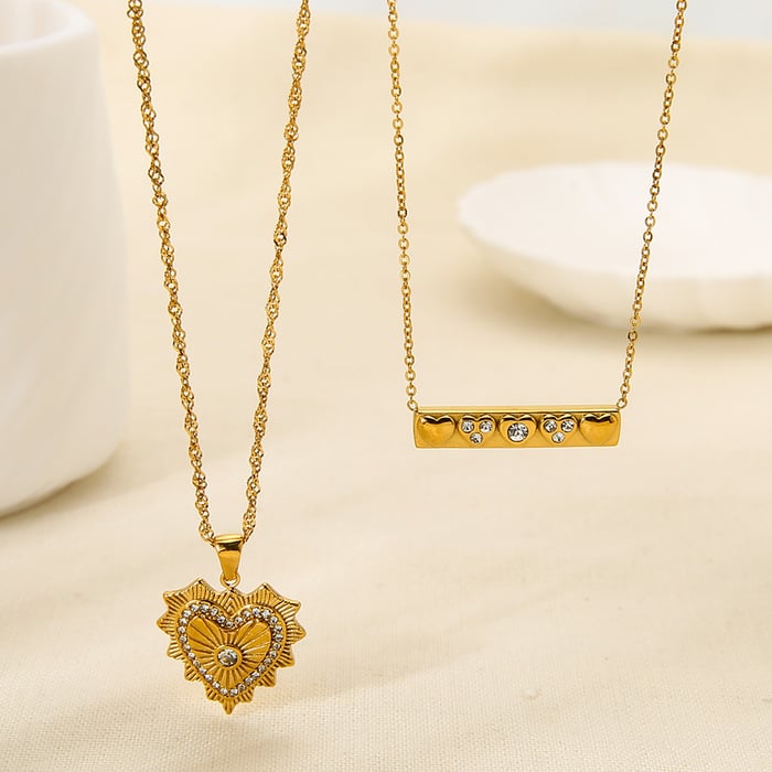 1 Piece Luxurious Series Retro Geometric Stainless Steel  Pendant Necklace h5Picture3