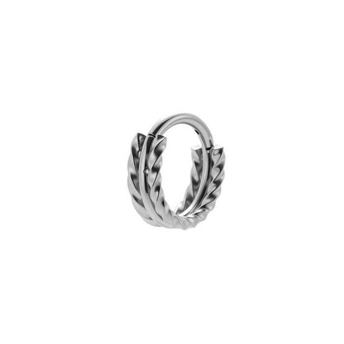 1 Piece Simple Annular Stainless Steel Gold Color Women's Hoop Earrings